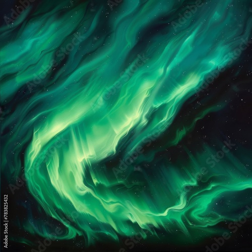 Green Northern Lights Aurora