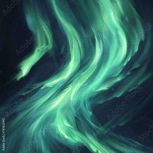 Green Northern Lights Aurora
