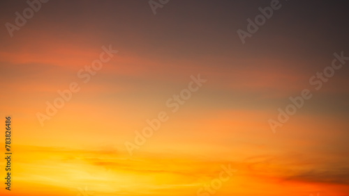 Sky Sunset Cloud Sunrise background Blue Gold Sun Clear Horizon Beauty Sunny Day Light View Clean Bright Cloudy Nature Summer Heaven Wallpaper Cloudscape Outdoor High Sunlight Fluffy Landscape. © wing-wing