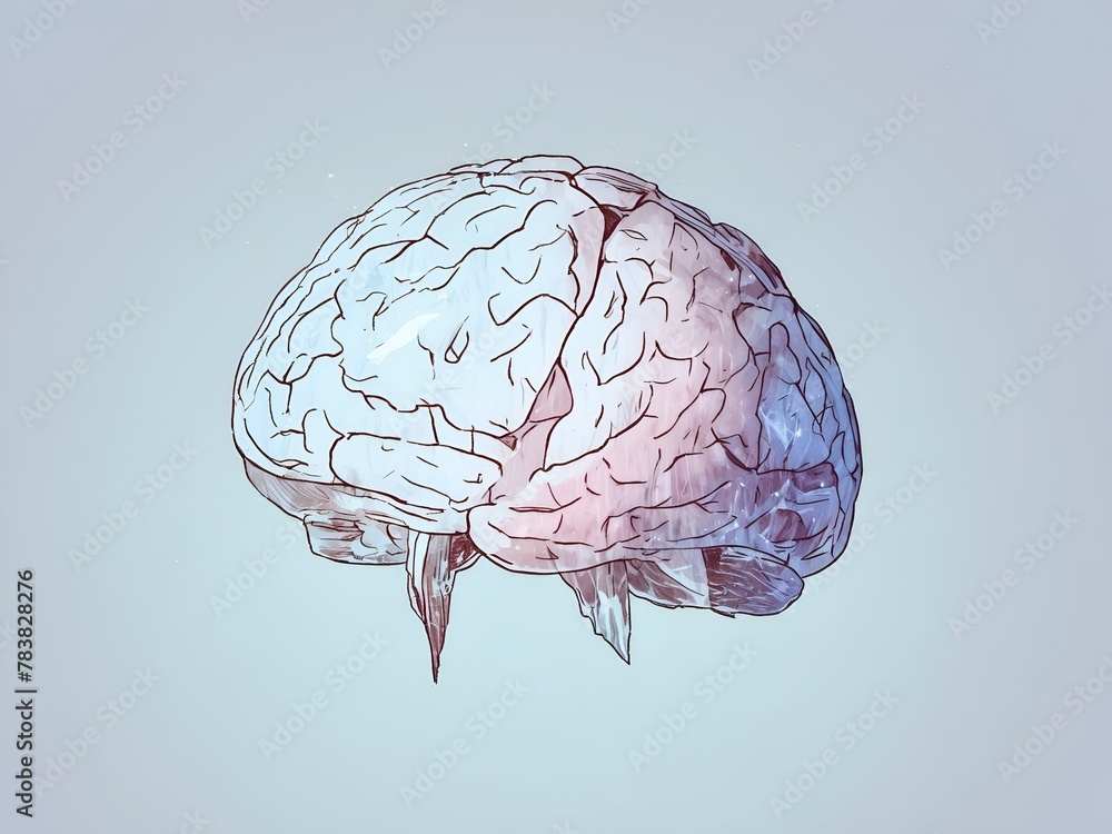 Φωτογραφία Illustration of freezing human brain with frosting cover metaphor for lack of id
