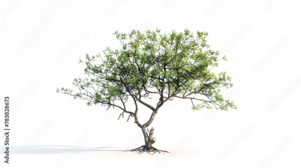 Obraz premium Jambul Tree: A Study in Isolation with Ultra 3D Rendering on White Background