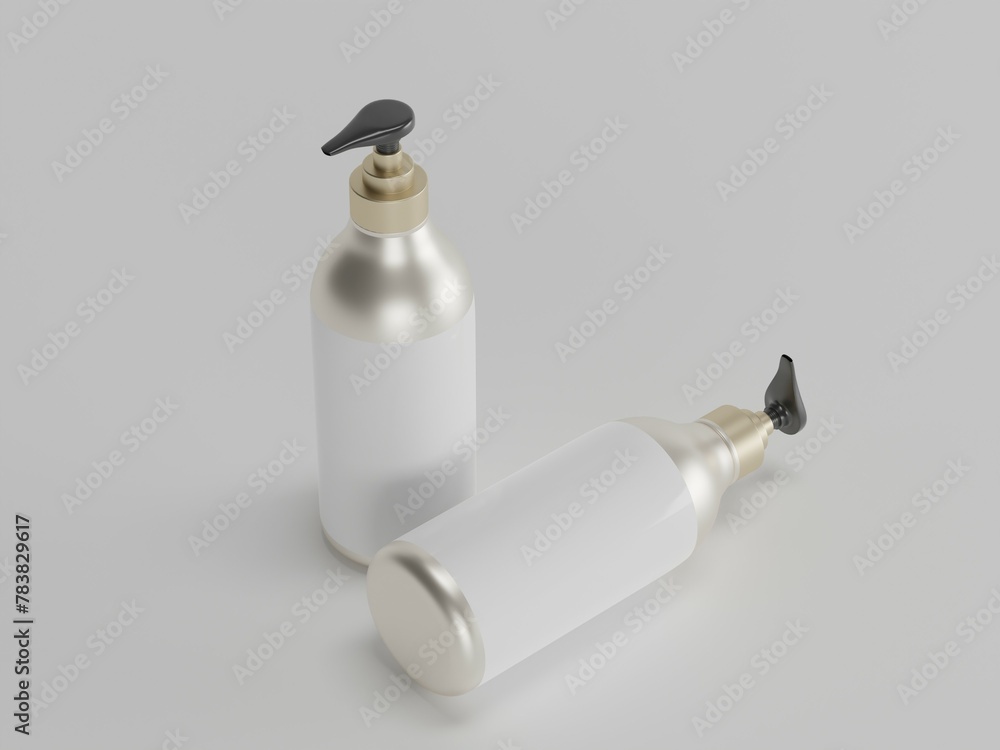 Spray bottle 3d illustration with white background Spray bottle 3d illustration with white background