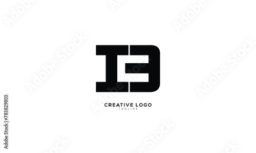Free Download IB ICB IC3 Abstract initial monogram letter alphabet logo design - GFXLoad