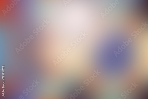 The background image is blurred with gradients of red, blue, yellow and white.