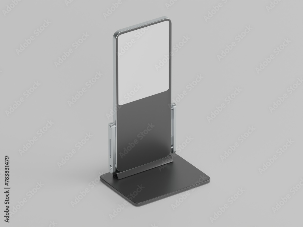 Digital signage 3d illustration with white background Digital signage 3d illustration with white background