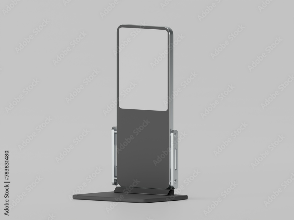 Digital signage 3d illustration with white background Digital signage 3d illustration with white background