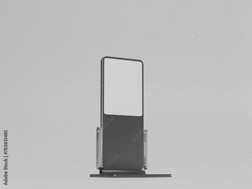 Digital signage 3d illustration with white background Digital signage 3d illustration with white background