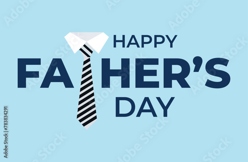 Happy fathers day social media post. Father's day greeting card. 