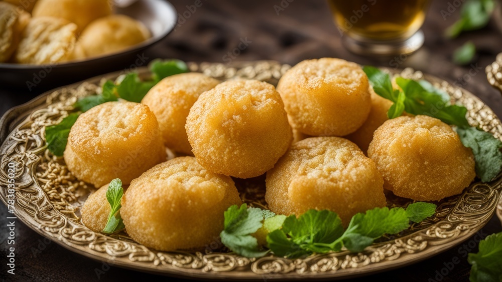 Golgappa, Indian street food. Golgappa, Indian street food.