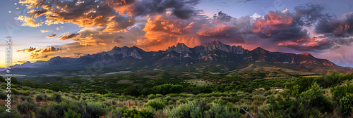 Sunset Serenade: A Majestic Display of New Mexico's Mountain Ranges photo
