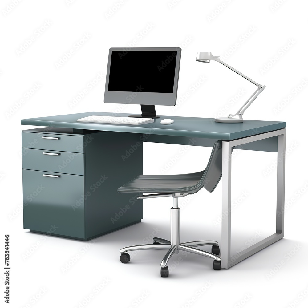 Computer desk steelgray Computer desk steelgray