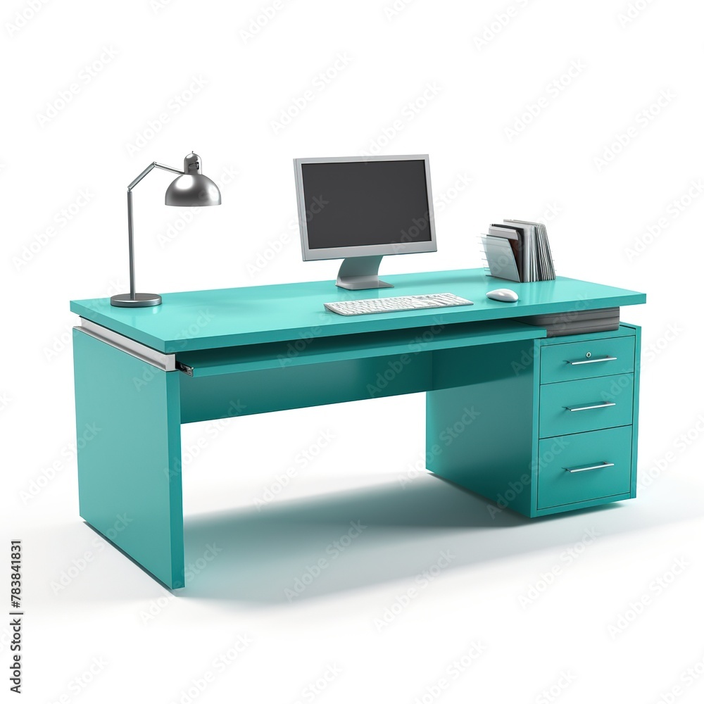 Computer desk teal Computer desk teal
