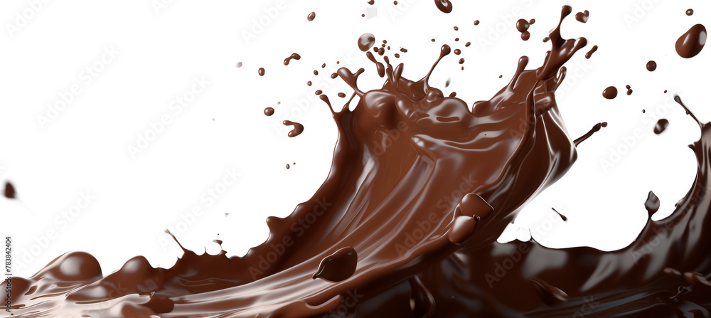 chocolate milk splash isolated on transparent background cutout. Chocolate splash, liquid chocolate or hot cocoa. chocolate milk splash isolated on transparent background cutout. Chocolate splash, liquid chocolate or hot cocoa.