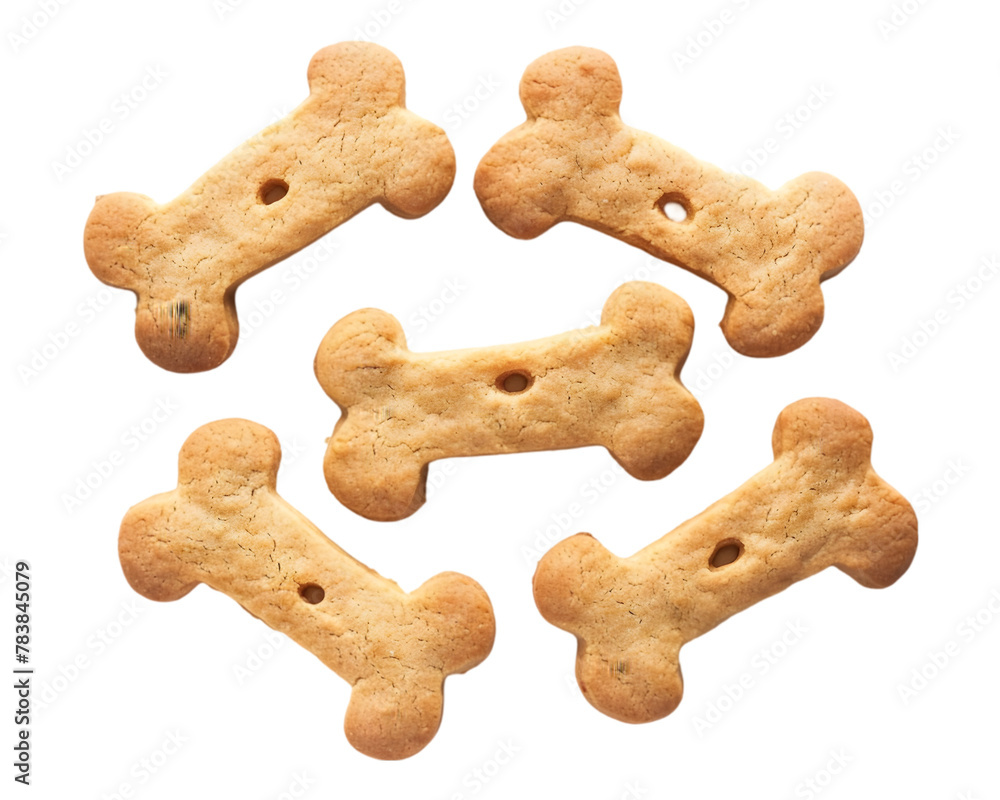 Fototapeta premium Dog bone food on transparent background