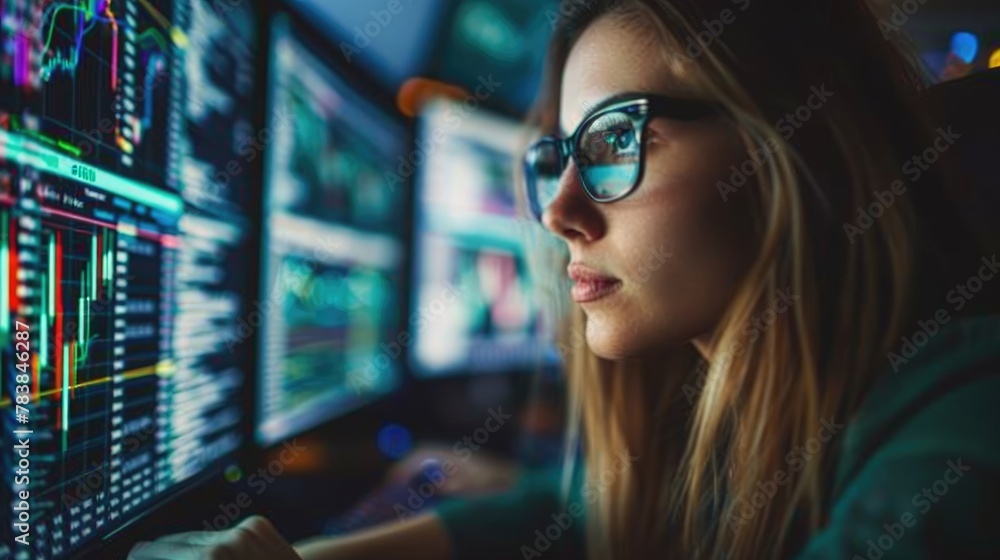 female professional data analyst Stock market account management female professional data analyst Stock market account management