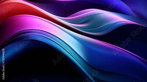 Captivating Fluid Gradient Waves Envelop the Viewer in a Mesmerizing Chromatic Symphony