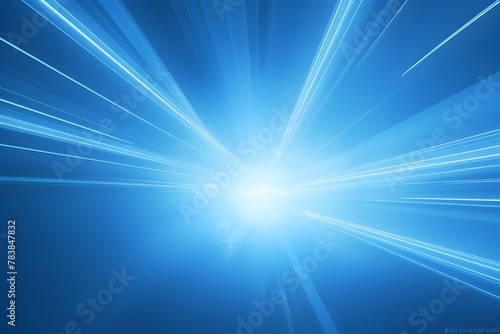 Dazzling Futuristic Lighting Effects in Vibrant Blue Abstract Digital Background