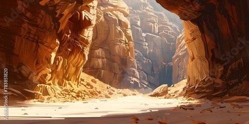 Stunning Natural Wonder The Dramatic Beauty of an Ancient Slot Canyon Carved by Millennia of Water and Wind