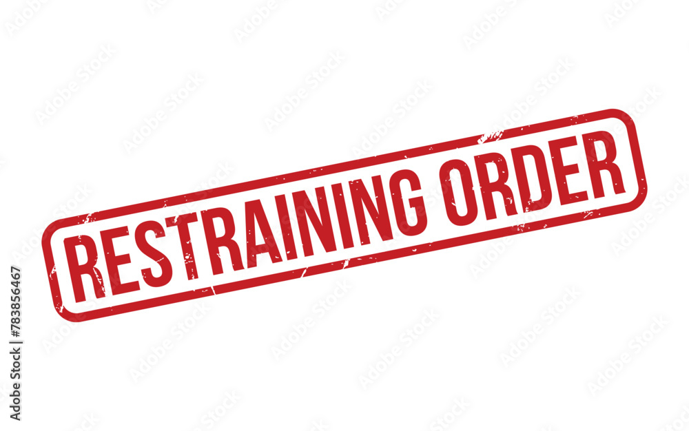 Restraining Order Rubber Stamp Seal Vector Restraining Order Rubber Stamp Seal Vector