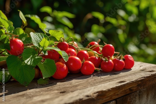 Harvest Delights: Red Balbis Nightshade on Display photo