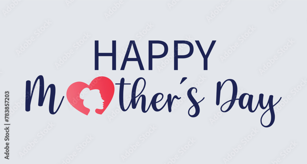 Happy mothers day vector poster background