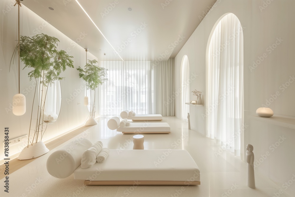 Fototapeta premium Modern Interior with Minimalist Design and Elegant Furniture