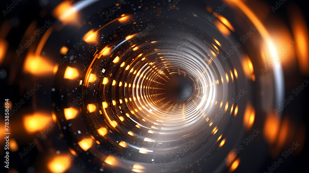 Obraz premium Tunnel mesh 3d rendering concept