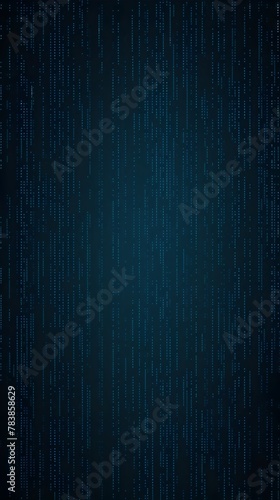 Mesmerizing Digital Data Matrix in Elegant Blue Tones - Captivating Sci-Fi Cyber Technology Background