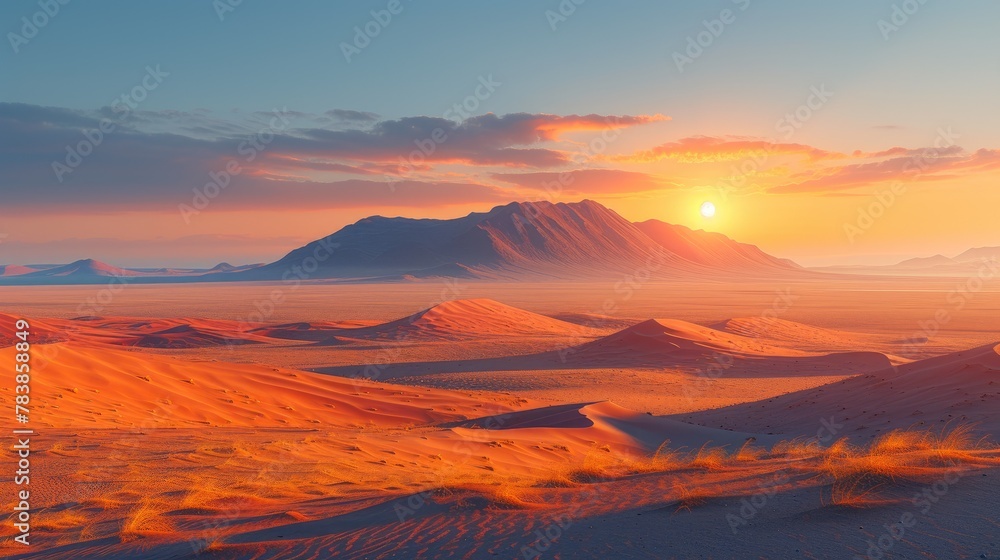 Namibian Horizon: Captivating Desert Scenery in Sossusvlei Namibian Horizon: Captivating Desert Scenery in Sossusvlei