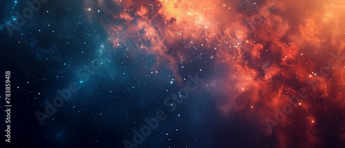 Fireworks Exploding in Vibrant Colors Against Night Sky  Copy Space