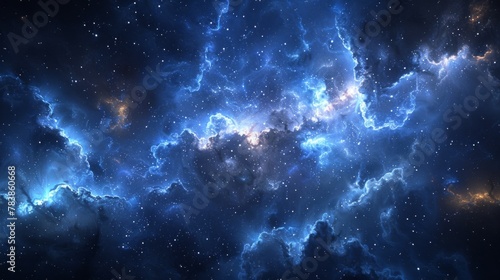 night sky blue space background