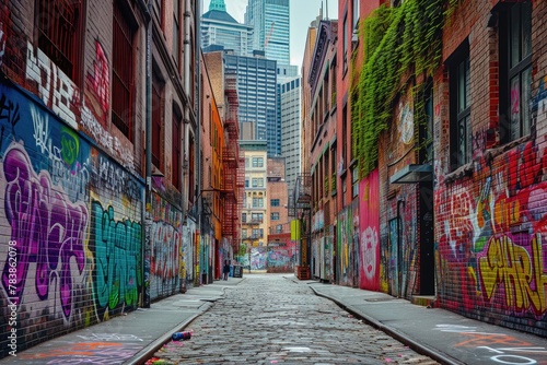 Urban Oasis: Exploring Hidden Alleys © Andrii 