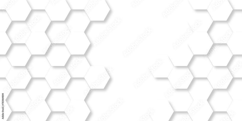 Vector white Hexagonal Background. Luxury White transparent hexagon Pattern. 3D Futuristic abstract honeycomb mosaic white background. geometric mesh cell texture. modern futuristic wallpaper. Vector white Hexagonal Background. Luxury White transparent hexagon Pattern. 3D Futuristic abstract honeycomb mosaic white background. geometric mesh cell texture. modern futuristic wallpaper.