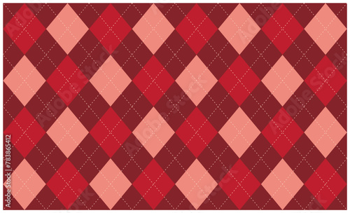 アーガイル ベクター背景 壁紙 バレンタイン クリスマス 冬