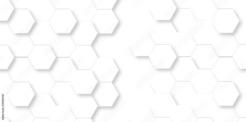 White Hexagonal Background. Luxury White Pattern. Vector Illustration. 3D Futuristic abstract honeycomb mosaic white background. geometric mesh cell texture. modern futuristic wallpaper. White Hexagonal Background. Luxury White Pattern. Vector Illustration. 3D Futuristic abstract honeycomb mosaic white background. geometric mesh cell texture. modern futuristic wallpaper.