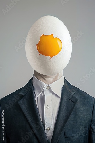 Person that has an egg head