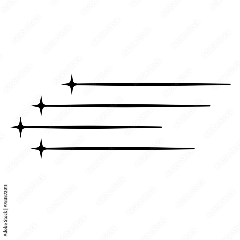 Minimalist element with star line Minimalist element with star line