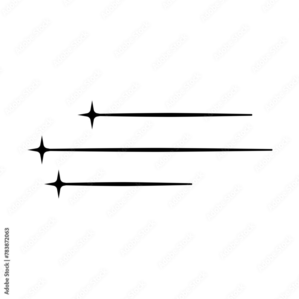 Minimalist element with star line