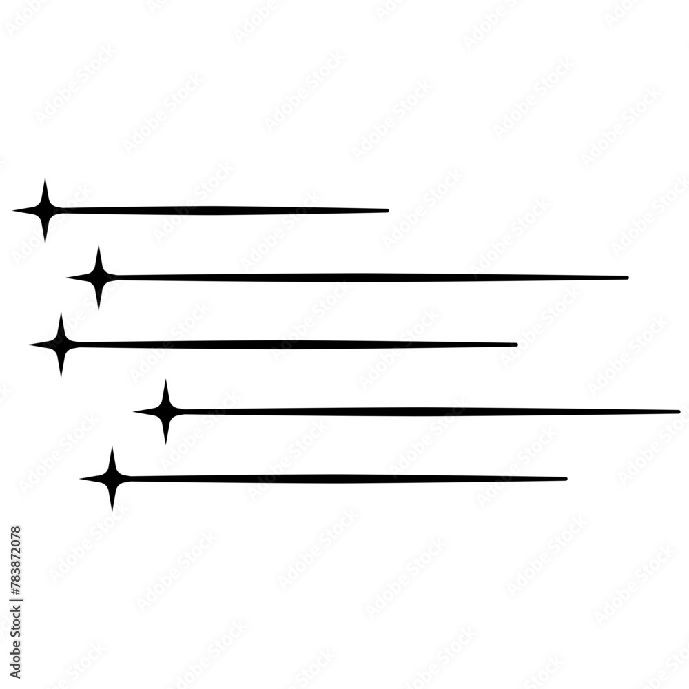 Minimalist element with star line