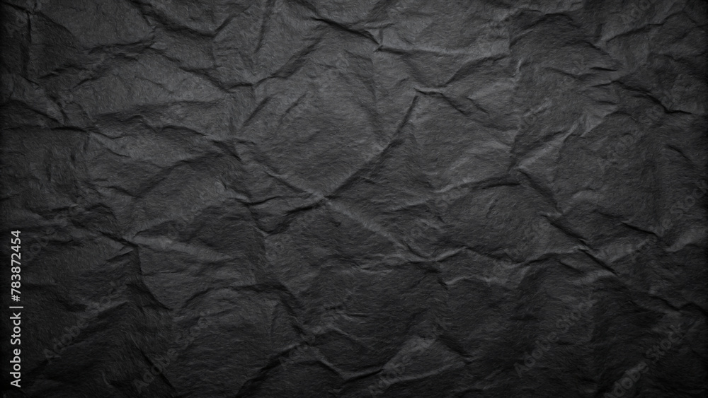 Dark Grey Crumpled Paper Texture Background Dark Grey Crumpled Paper Texture Background