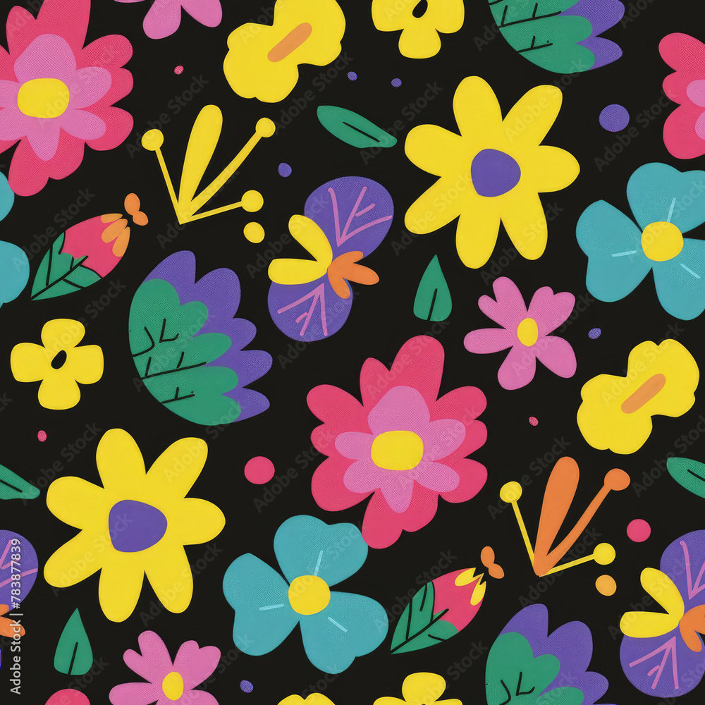 80s Floral Pattern 80s Floral Pattern
