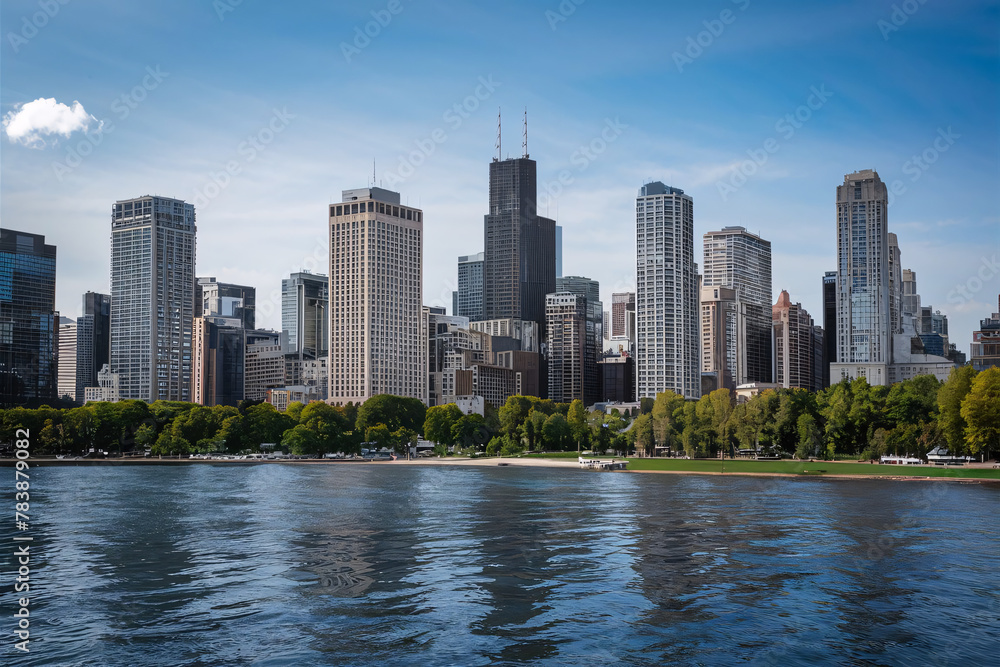 Fototapeta premium city skyline
