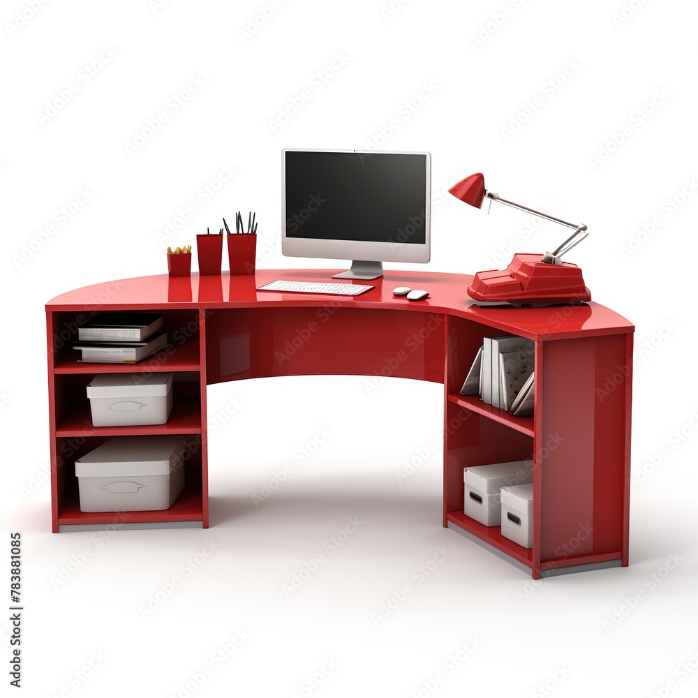 Corner desk scarlet Corner desk scarlet