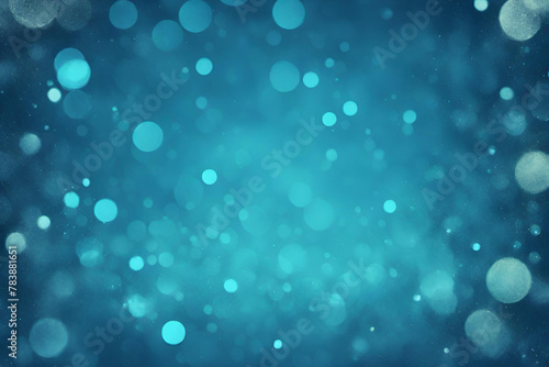 Blue bokeh , a normal simple grainy noise grungy empty space or spray texture , a rough abstract retro vibe shine bright light and glow background template color gradient