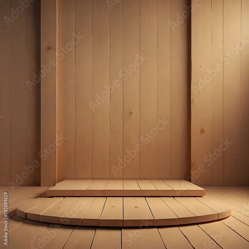 empty room with wooden floor (ID: 783884629)
