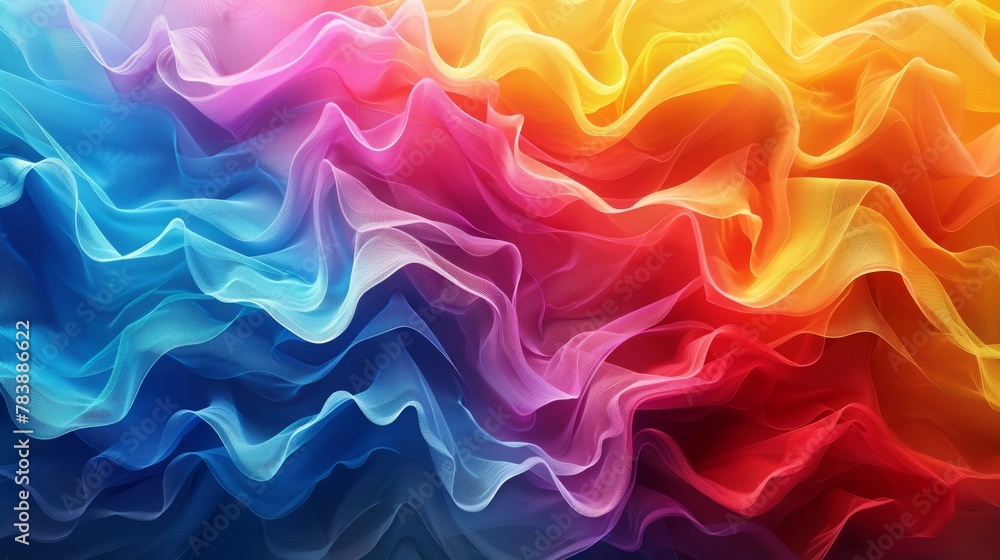 Abstract colorful fabric waves. Abstract colorful fabric waves.