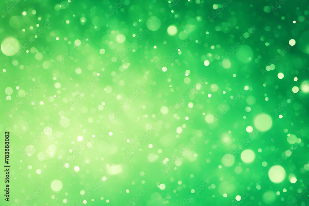 Green bokeh , a normal simple grainy noise grungy empty space or spray texture , a rough abstract retro vibe shine bright light and glow background template color gradient