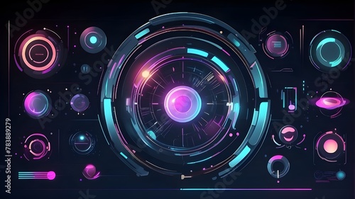 abstract background with speakers