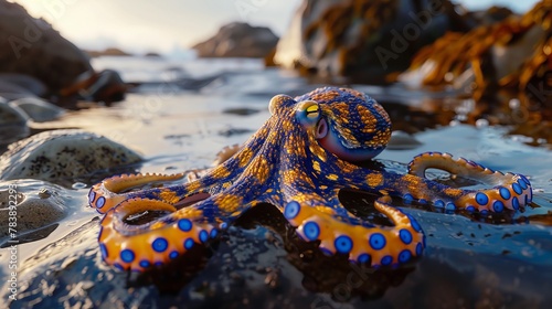 Mesmerizing Blue-Ringed Octopus photo