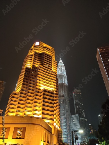Canvas Print City at night Kuala Lumpur